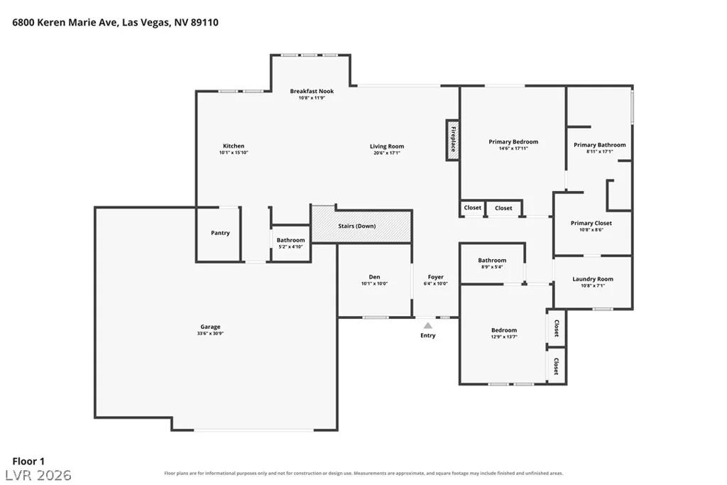 6800 Keren Marie, Las Vegas, NV 89110