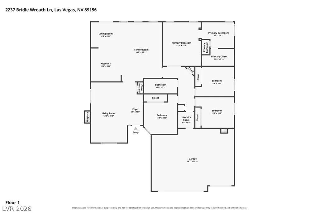 2237 Bridle Wreath, Las Vegas, NV 89156