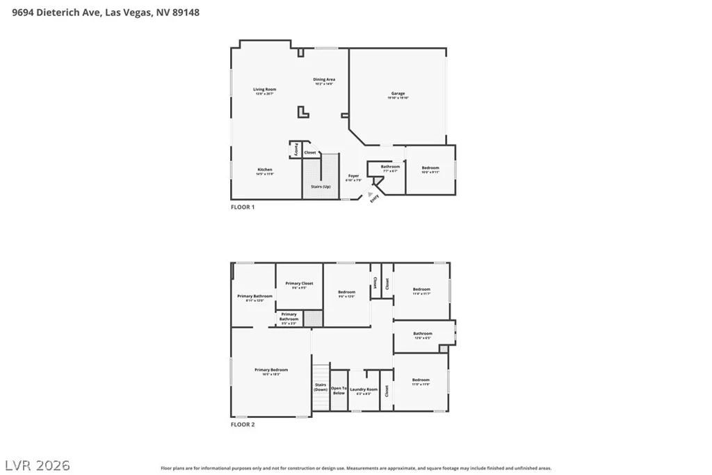 9694 Dieterich, Las Vegas, NV 89148