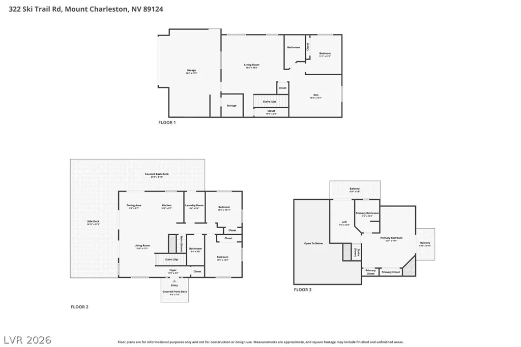 322 Ski Trail, Mount Charleston, NV 89124