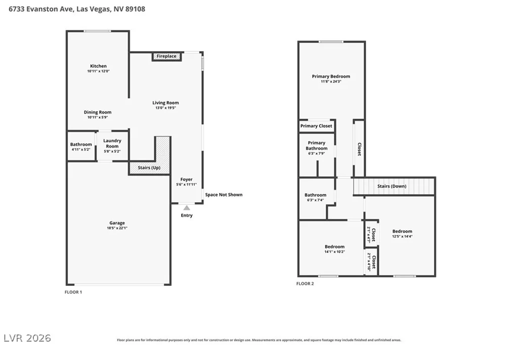 6733 Evanston, Las Vegas, NV 89108