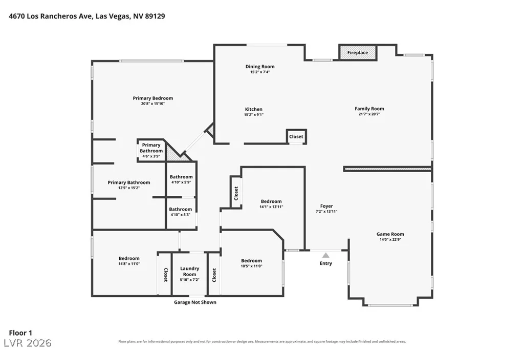4670 Los Rancheros, Las Vegas, NV 89129