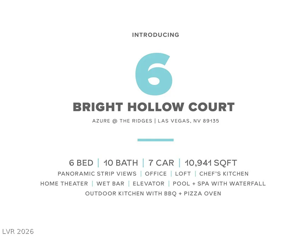 6 Bright Hollow, Las Vegas, NV 89135
