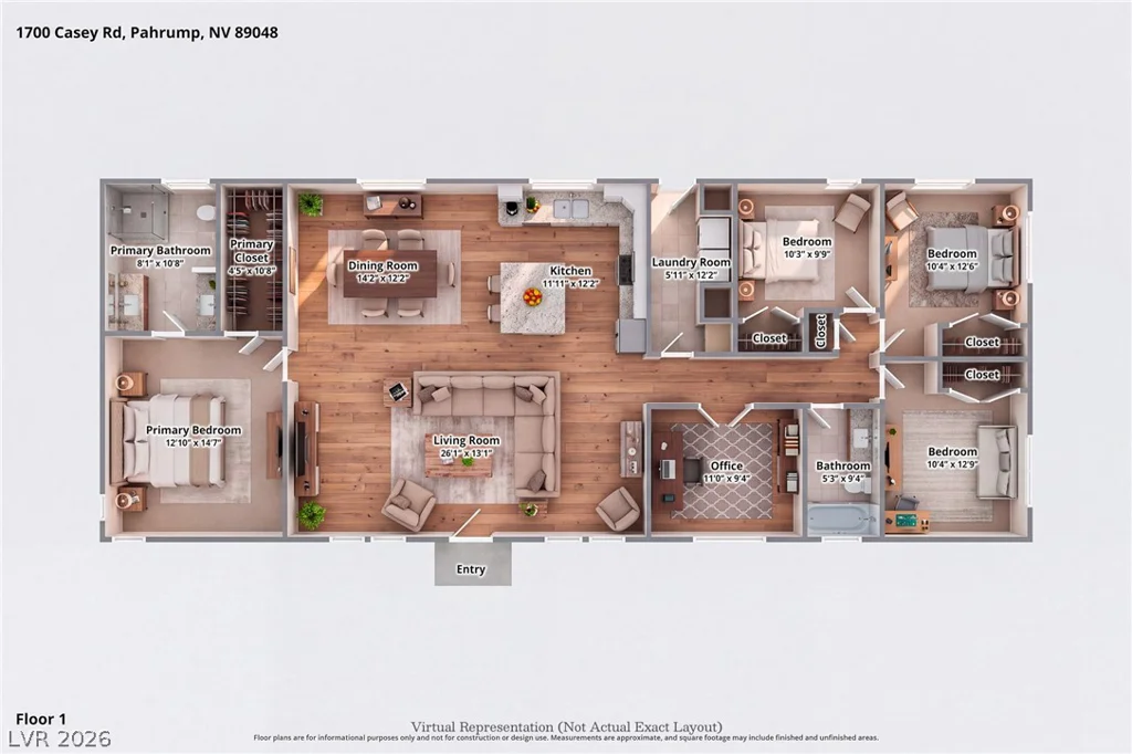 1700 Casey, Pahrump, NV 89048