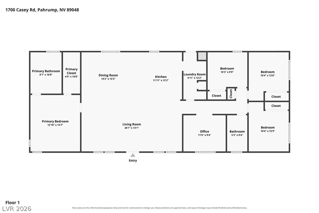 1700 Casey, Pahrump, NV 89048