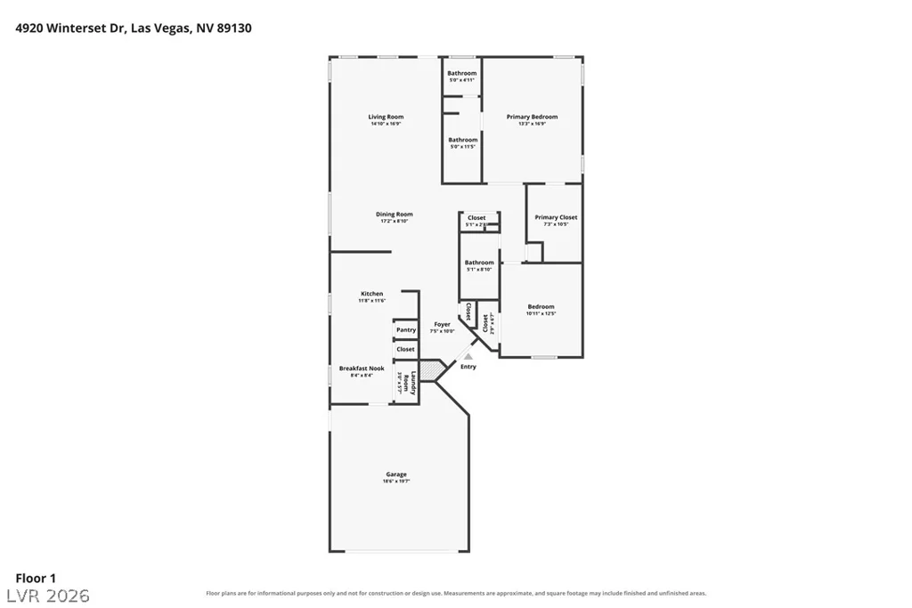 4920 Winterset, Las Vegas, NV 89130