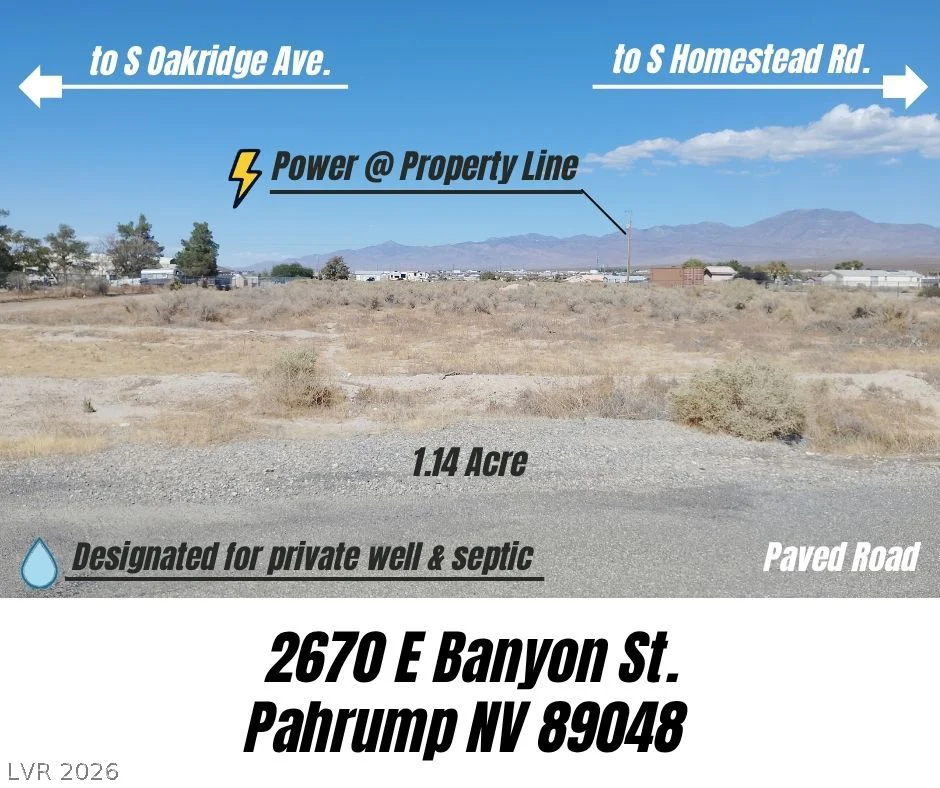 2670 Banyon, Pahrump, NV 89048