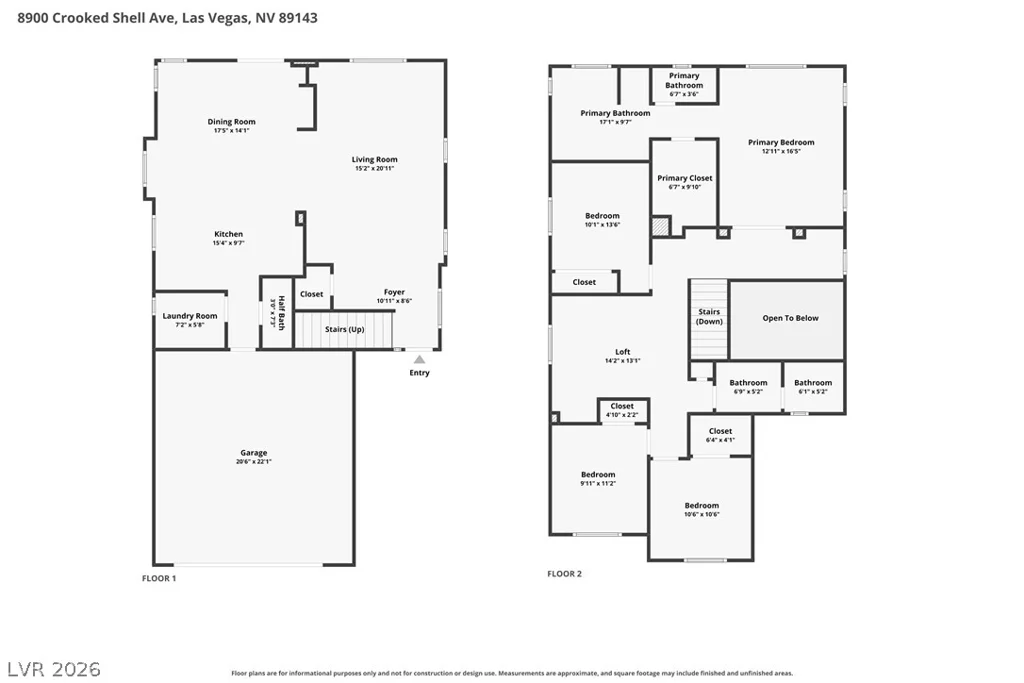 8900 Crooked Shell, Las Vegas, NV 89143