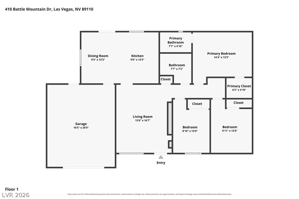 410 Battle Mountain, Las Vegas, NV 89110